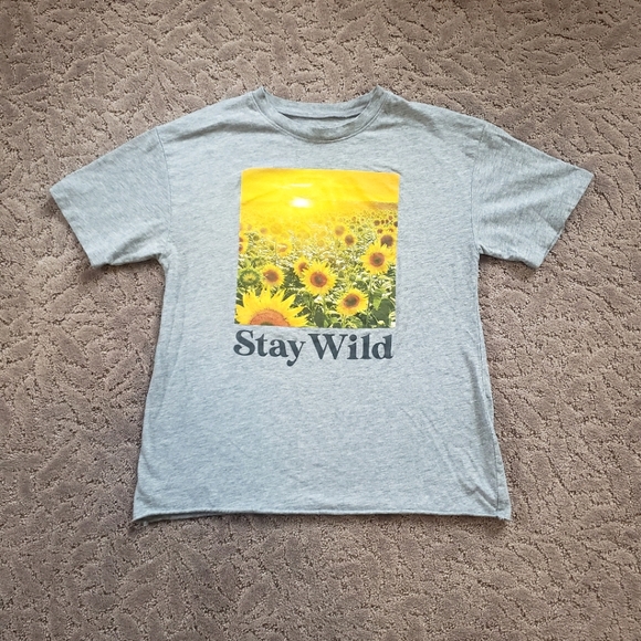 Awake Tops - Awake Sunflower Shirt Stay Wild